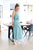 Turquoise Satin Skirt
