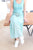 Turquoise plissé Skirt